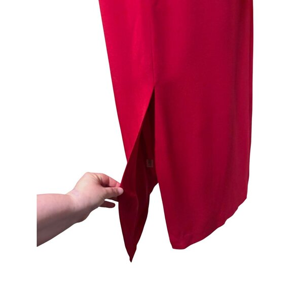 VTG Talbots Silk Maxi Dress 10 Classic Cocktail Holiday Minimalist 100% Silk - Picture 4 of 9